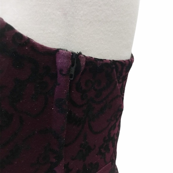 Ixia Burgundy Fit & Flare Open Back Mini Dress - Picture 7 of 7